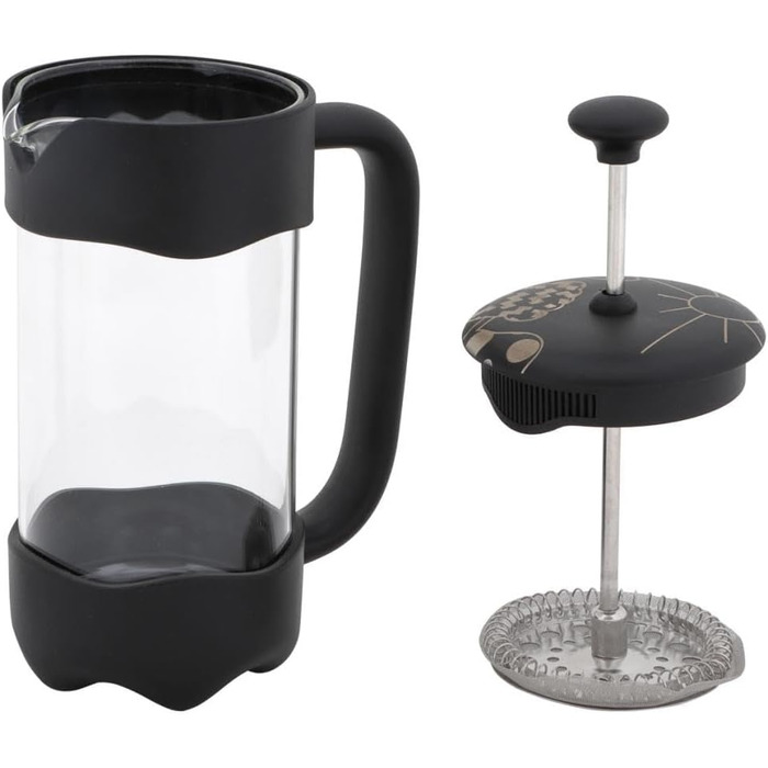 French Press Any Morning: кавоварка френч-прес з нержавіючої сталі та скла, 600/350 мл