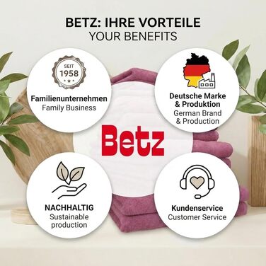 Набір махрових рушників Betz Premium 12 предметів, 100% бавовна, Oeko-TEX, колір Berry (ягода)