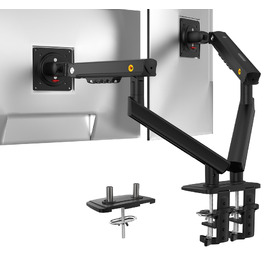Кронштейн для двох моніторів NB Ergonomic Smoovex (17-32 дюйми), двоплечий, чорний