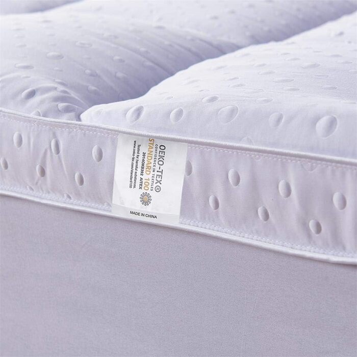Bedecor Fitted Sheet Mattress Topper Soft-Topper, Luxury 3D Massage Bubbles Cover 180x200 cm