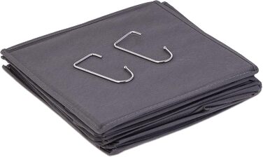 Настінна вішалка для одягу Relaxdays з 6 відділеннями, сіра, 139 x 30 x 30 см