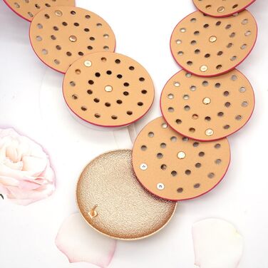 Жіночий шкіряний пояс LIMHOO з вирізами, круглий, бохо-вестерн, золотисто-рожево-червоний, 101 см