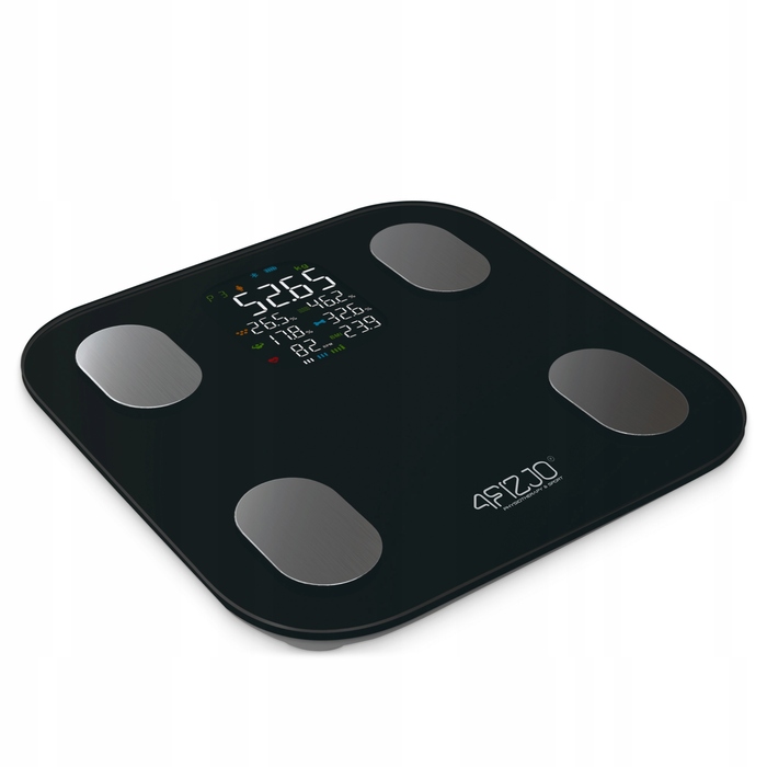 Електронні ваги для ванної 4FIZJO з аналізом складу тіла та Bluetooth