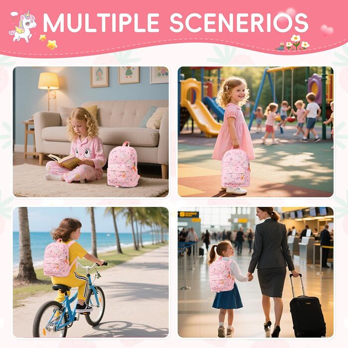 Дитячий рюкзак для хлопчика, міні-рюкзак, рюкзак у дитячий садок/школу, сумочка для малюків, для хлопчиків та дівчаток, єдиноріг #9