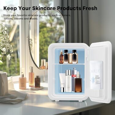 Mini холодильник Enventor 10L: компактний, тихий, з двозонним охолодженням (12V/220V) для авто, кімнати, офісу