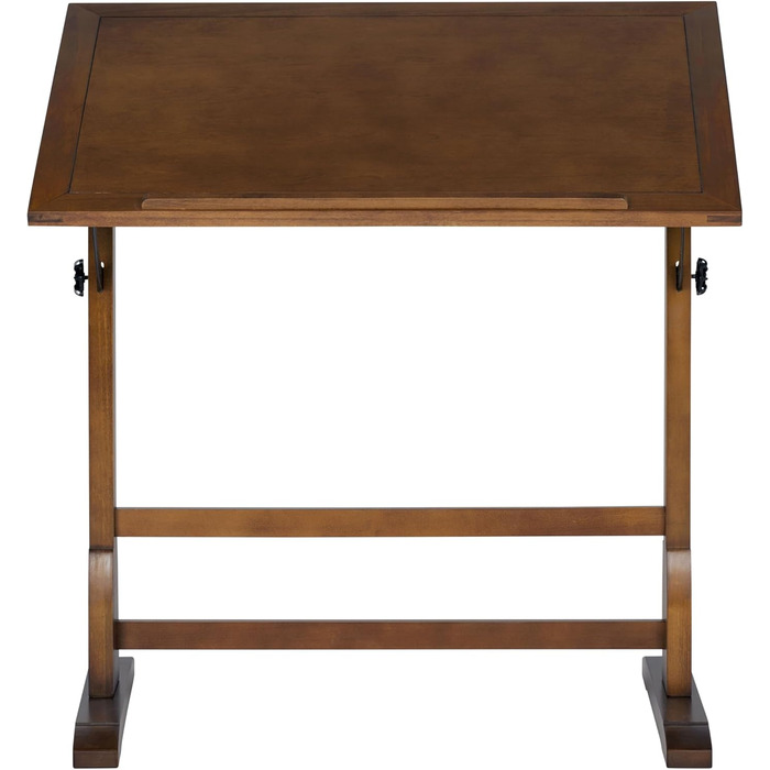 Adjustable Craft Table with Rustic Oak Top - Studio Desk for Hobbies & Art