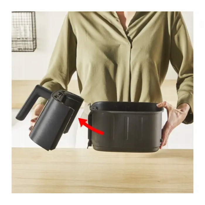 Аерофритюрниця Tefal Easy Fry Silence Vision XL EY5568, 1670 Вт, 5 л