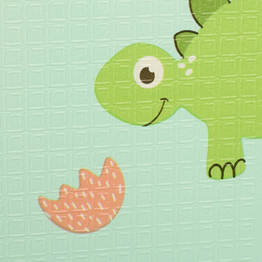 Relaxdays Foldable Play Mat Dinosaurs and Train