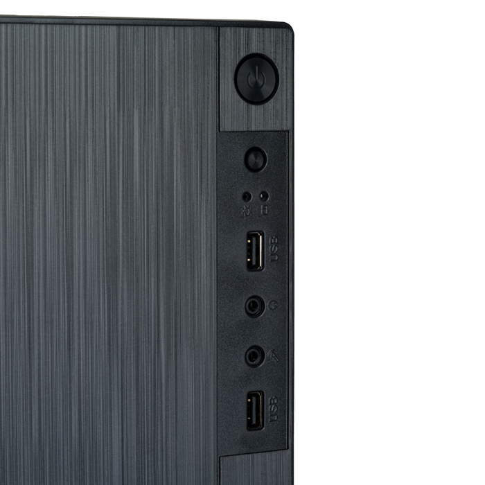 Корпус Micro ATX для комп'ютера Akyga AK35BK PC Tower, 2x USB 2.0, чорний