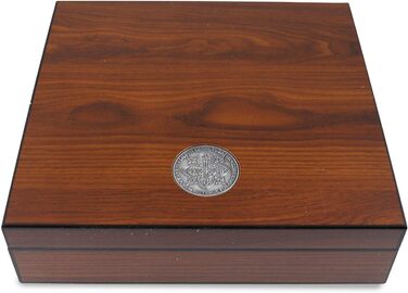 Вологостійкий вологомір Egoist Premium для сигар: дерев'яний Humidor на 5 сигар з системою зволоження та гігрометром (чорний)