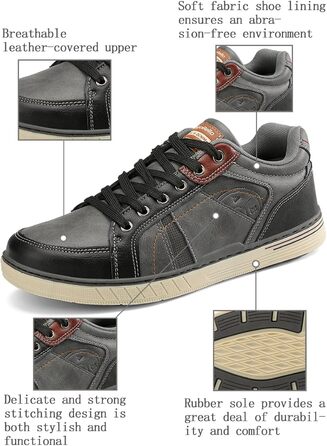 Кросівки чоловічі ARRIGO BELLO для прогулянок, спорту та роботи. Легкі, зручні, розміри 41-46 (EU 46, B2 сірий)