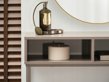 Консольний столик Mebel-Partner, бежевий матовий, 80 x 75 x 30 см