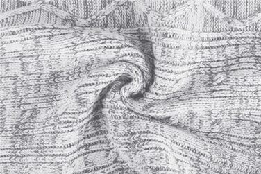 Чоловічий в'язаний кардиган Runcati з довгими рукавами, коміром та застібкою-блискавкою. Сірий колір, розмір XXL.