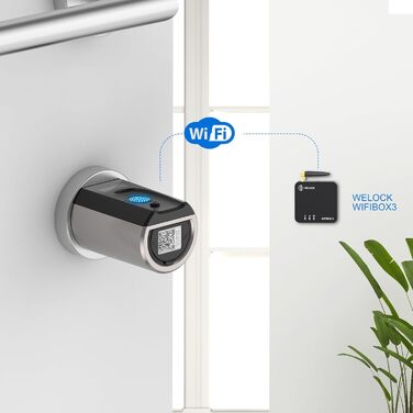 Розумний BLE шлюз WELOCK WIFIBOX 3 для віддаленого керування дверними замками, сумісний з Alexa, безпечний контроль доступу до електронних замків