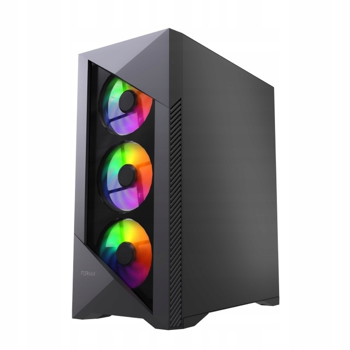 Корпус Gembird Fornax 900 ARGB Midi Tower, чорний
