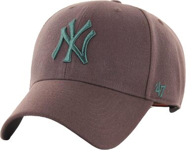 Кепка бейсболка 47 Brand Cleveland Indians Clean Up Strapback Blau Rot (Універсальний розмір, Коричнева)