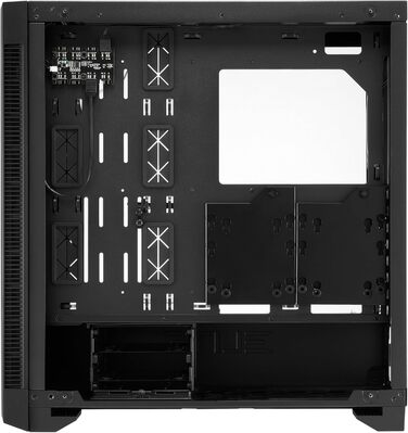 Sharkoon Elite Shark CA200M: корпус ПК з ARGB підсвічуванням та вертикальним встановленням відеокарти, сітчаста передня панель