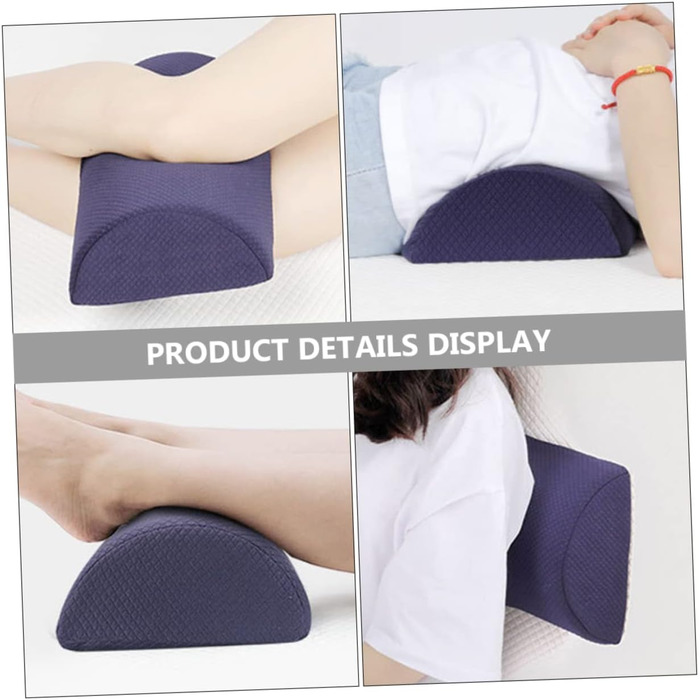 JECOMPRIS Half-Cylindrical Leg Pillow Neck Support Pillow Cushion Pillow Elastic Knee Pillow Knee Protector Rest Pillow for Office Back Pillow Sponge Neck Cushion Rest Mat Head Pillow