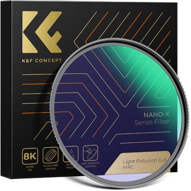Фільтр K&F Concept Nano-X 67мм для нічної зйомки та астрофотографії (Natural Night) - зменшує світлове забруднення