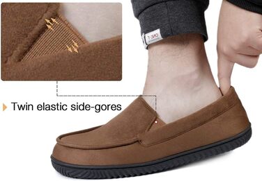 Чоловічі домашні тапочки RockDove Alexander з дихаючим фетровим підкладкою та неслизькою підошвою з піни EVA, 43 EU, Коричневий