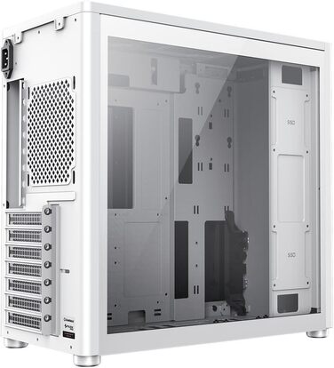 Корпус GameMax Spark Pro для ігрового ПК ATX з двома скляними панелями, USB 3.0/Typ C, білий