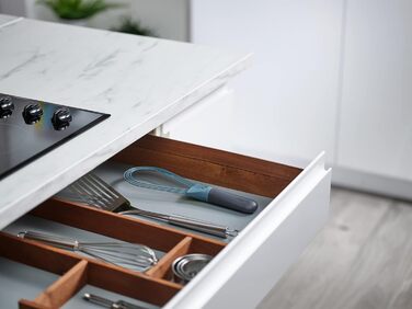 Міксер Joseph Joseph Twist 2-в-1: плоский та для збивання, силіконовий, блакитний, для антипригарного посуду