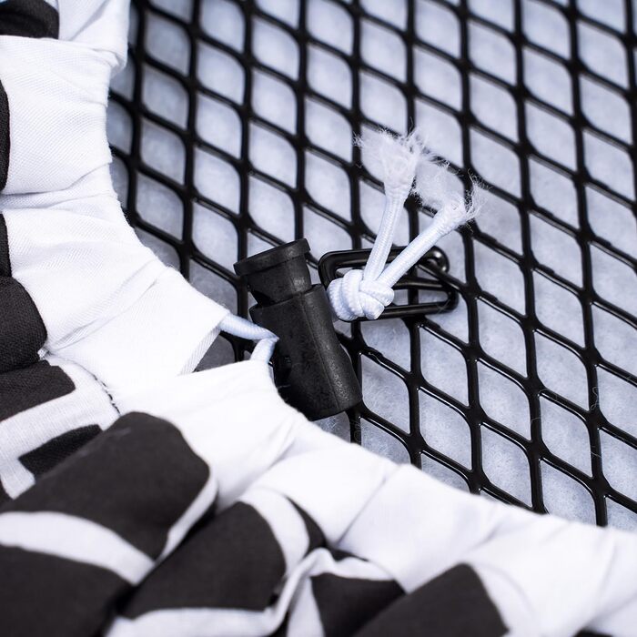 Чохол для прасувальної дошки Umiin, 115x35 см, еластичний, з бавовняним шаром та 6 мм повстяною підкладкою (Чорний & Білий)