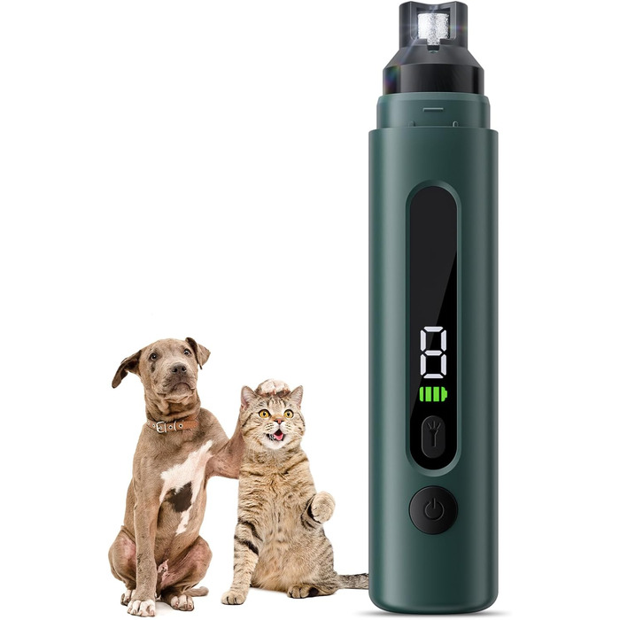 Шліфувальник для собак NEUTYPECHIC з LED-підсвічуванням та LCD-дисплеєм, 5 режимів, для великих, середніх та малих порід