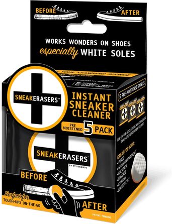 SneakERASERS Instant Sneaker Cleaner Sponge, Effective Shoe Cleaning for White Sneakers