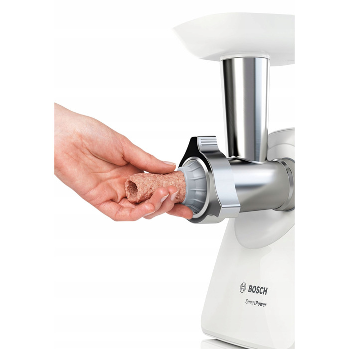 М'ясорубка Bosch MFW2520W, біла, 350 Вт