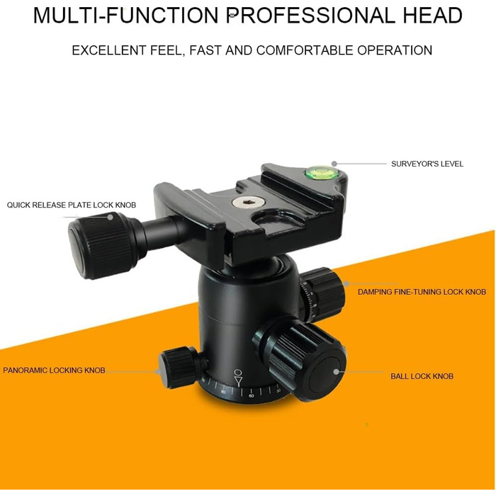 Штатив для камери NEWFUN: гнучкий, 160 см, 360° кулькова головка, для DSLR/беззеркальних камер/телефонів/відеокамер