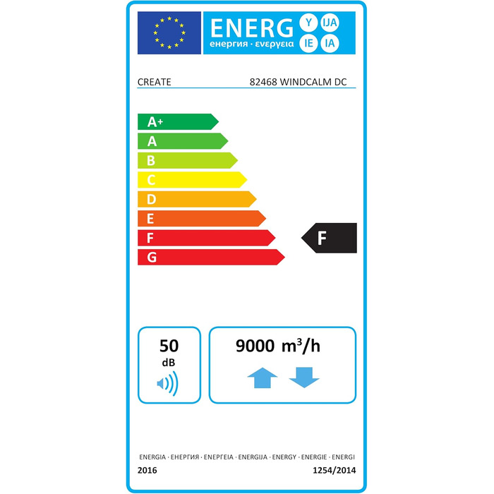 Вентилятор стельовий WINDCALM ABS чорний з пультом, 40W, Ø132cm, DC-двигун, таймер, літньо-зимовий режим, без освітлення
