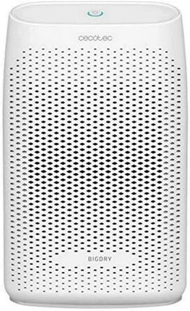 Зволожувач повітря Cecotec BigDry Series 2000: 750 мл/день, резервуар 0.6-2 л, 2 швидкості, 2 режими, радіус дії до 25 м², функція очищення, білий