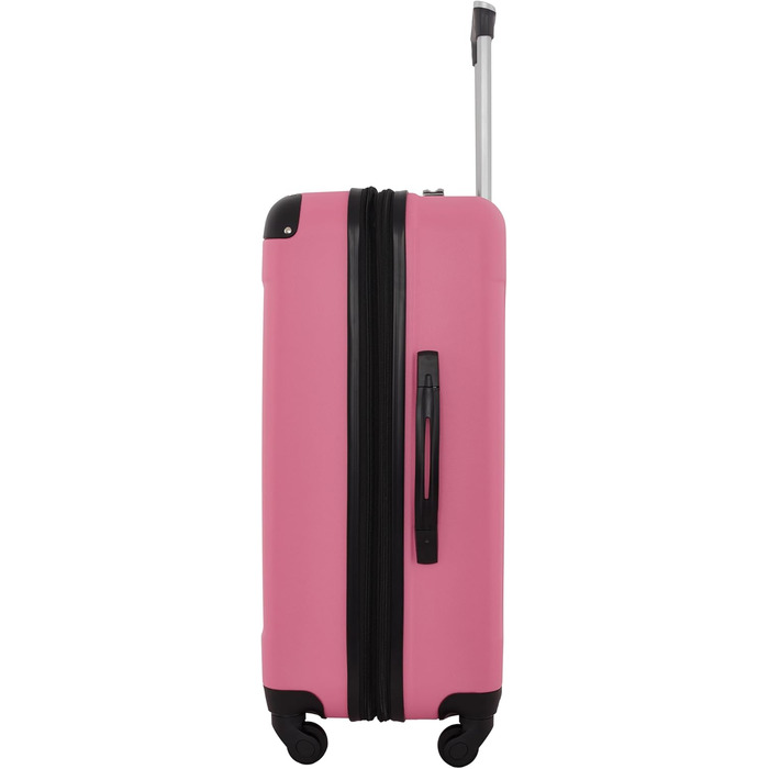 Валіза Travelers Club Chicago Hardside Розширювана Спіннер 20' Carry-On (Набір з 5 шт, Рожевий)