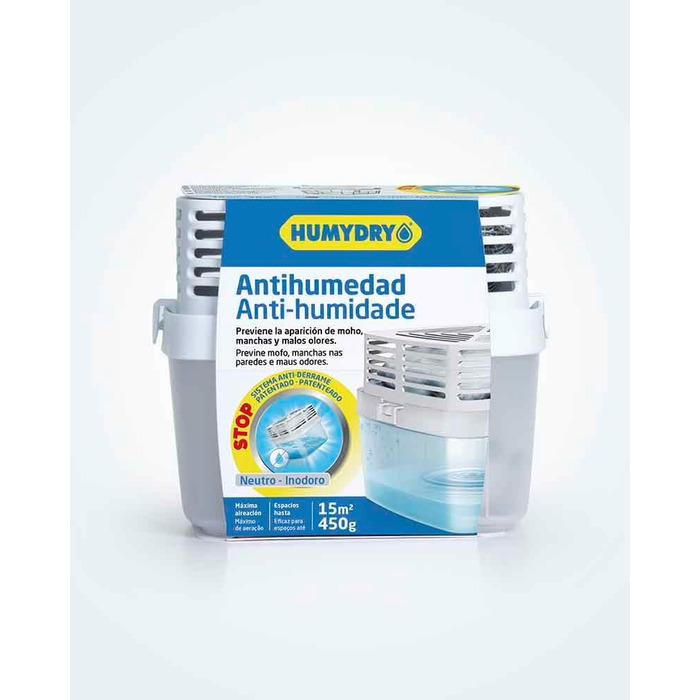 Осушувач повітря HUMYDRY Premium 3 шт. по 450 г для середніх приміщень, захист від вологи, конденсату та плісняви