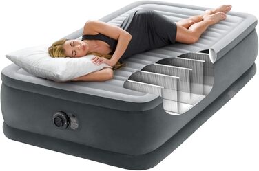 Надувне ліжко Intex Twin Comfort-Plush з Fiber-Tech RP, розмір: 99 x 191 x 46 см (64412ND)