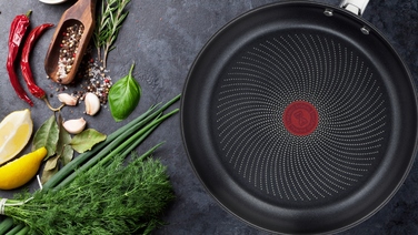 Набір сковорідок Tefal Intuition, 4 предмети, сріблясті, з антипригарним покриттям, 20/24/26/28 см