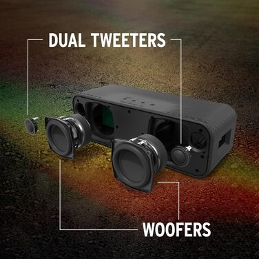 Портативна Bluetooth колонка Klipsch Detroit: Водонепроникна (IP67), 20 годин, Чорна