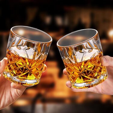 Набір склянок для віскі SuproBarware 6 шт. 30cl/300ml - класичні склянки Old Fashioned для бурбону, коктейлів. Подарунок для чоловіків, на День батька