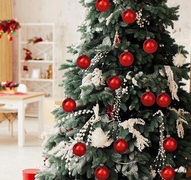 Скляні кулі для прикраси ялинки Hengsong, 24 шт., чорні та золоті, 6 см. Ідеальні для різдвяного декору