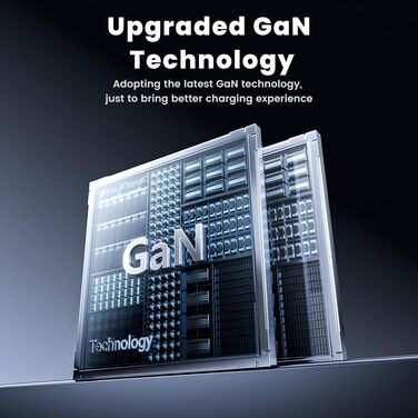 Зарядний пристрій USB-C toocki GaN 67W з LED дисплеєм та вбудованим кабелем 30W для MacBook, iPhone 17 Pro Max, Samsung Galaxy S24 Ultra/S23, Nintendo Switch, ноутбуків та смартфонів