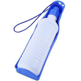 Поїлка для собак у подорожі: складана пляшка для води 250/500 мл. Зручна для собак та котів.