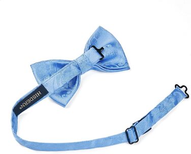 Метелик HISDERN для чоловіків однотонний, регульований, для вечірки, весілля (B, небесно-блакитний 2)