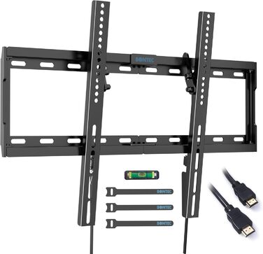 Кріплення для телевізора BONTEC для LED, LCD, OLED, Plasma телевізорів (37-80 дюймів), настінне кріплення, нахил, до 55 кг, VESA 600x400, рівень та стяжки