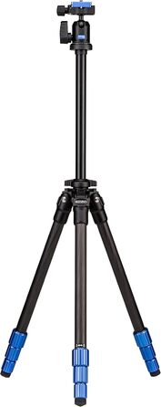 Штатив Benro Slim TSL08CN00 з вуглецевого волокна з кульковою головкою N00, чорний, блакитний