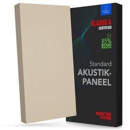 Акустична панель Addictive Sound Schallabsorber Wand Standard для звукопоглинання, клас A, 100x50x11 см, світло-сірий (бежевий)