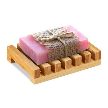 Relaxdays Soap Dish Bamboo