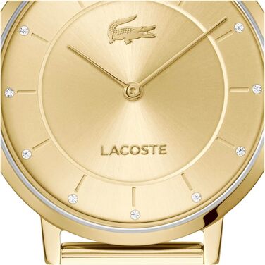 Годинник Lacoste Analog Quartz Crocorigin для жінок з браслетом з нержавіючої сталі золотого кольору