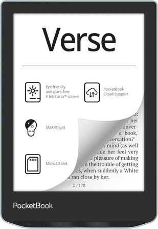 PocketBook Verse - електронна книга, колір блакитний