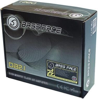 Автомобільний підсилювач Bass Face DB2.1, 2-канальний, стерео, 800 Вт